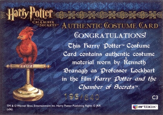 C3 - Proffessor Lockhart's Jacket - Back