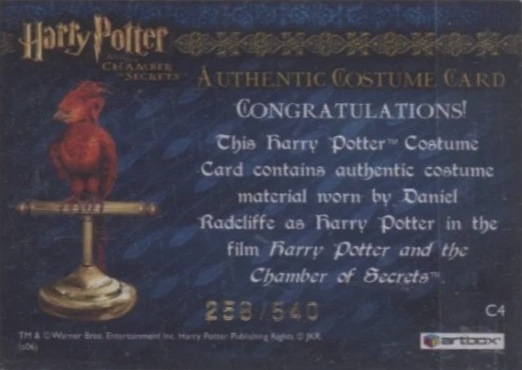 C4 - Harry Potter's Striped Shirt - Back