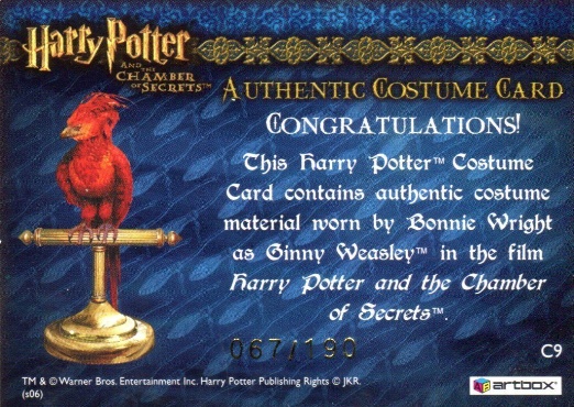 C9 - Ginny Weasley's Grey Sweater - Back