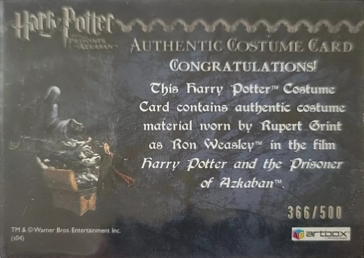 Ron Weasley's Black Cloak - Back