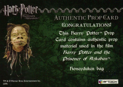 Honeydukes Bag - Back
