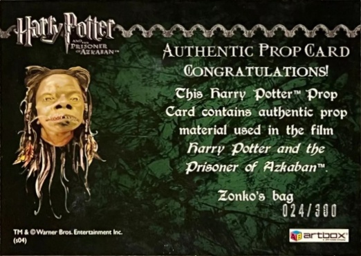 Zonko's Bag - Back