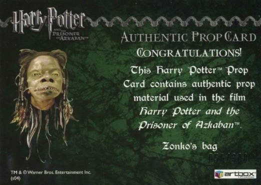 Zonko's Bag - Back
