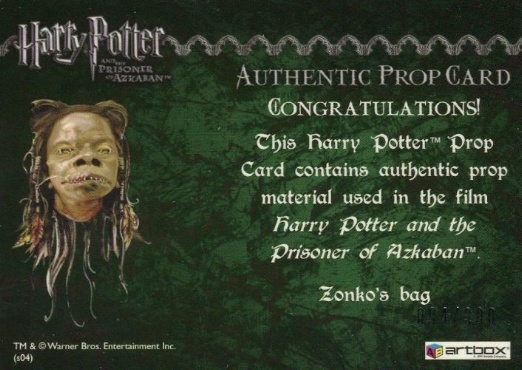 Zonko's Bag - Back