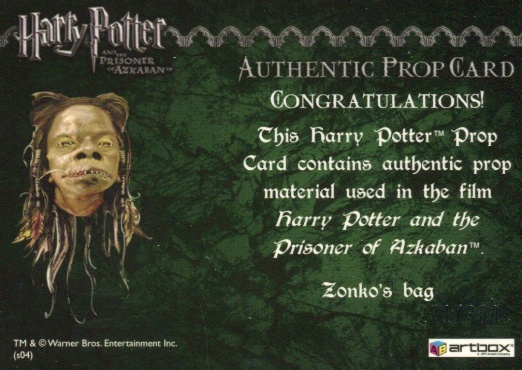 Zonko's Bag - Back