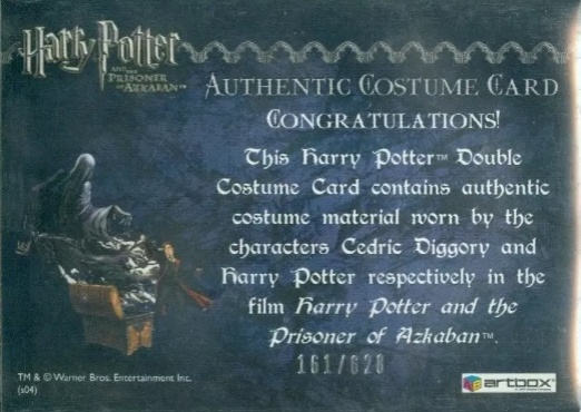 Cedric Diggory Harry Potter Quidditch Robes - Back