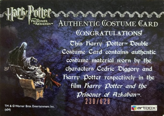 Cedric Diggory Harry Potter Quidditch Robes - Back
