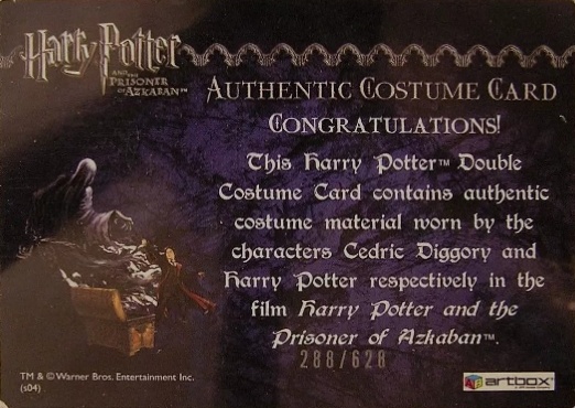 Cedric Diggory Harry Potter Quidditch Robes - Back