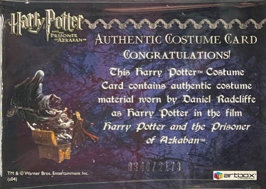Harry Potter's Cardigan - Back