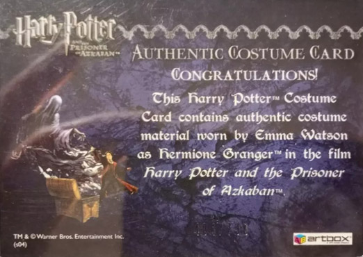 Hermione's Wooly Sweater and Scarf - Back