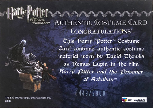 Remus Lupin's Jacket - Back