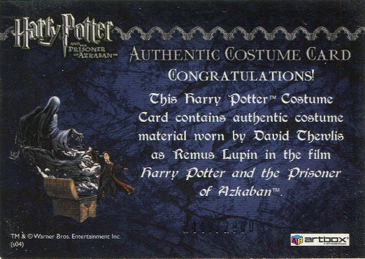 Remus Lupin's Jacket - Back