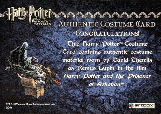 Remus Lupin's Jacket - Back