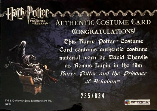 Remus Lupin's Shirt - Back