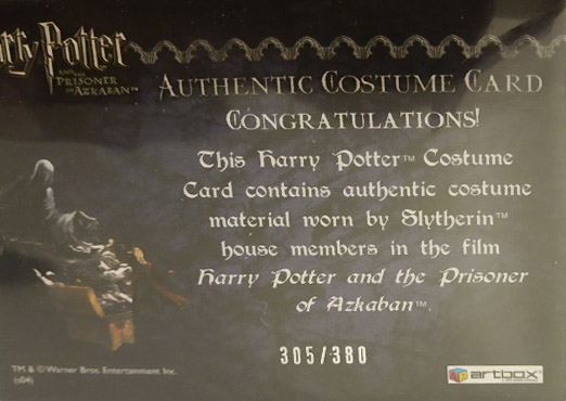 Slytherin House Tie - Back
