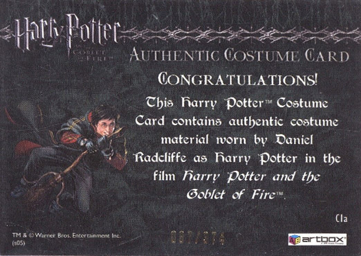 C1a - Harry Potter's First Task Robes - Back