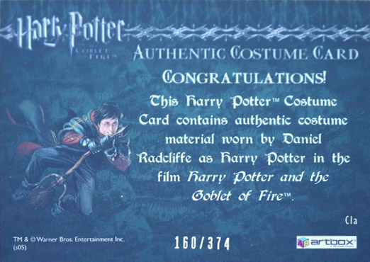 C1a - Harry Potter's First Task Robes - Back