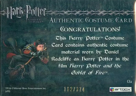 C1a - Harry Potter's First Task Robes - Back