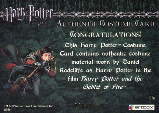 C1a - Harry Potter's First Task Robes - Back