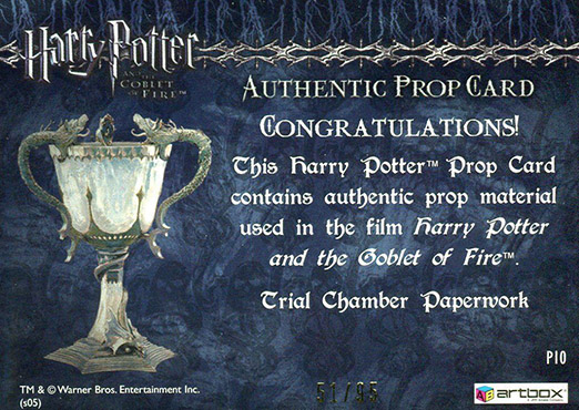 P10 - Trial Chamber Paperwork - Back