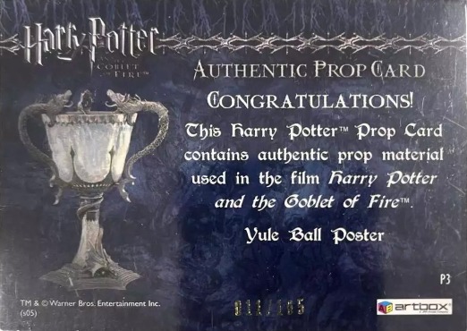 P3 - Yule Ball Poster - Back