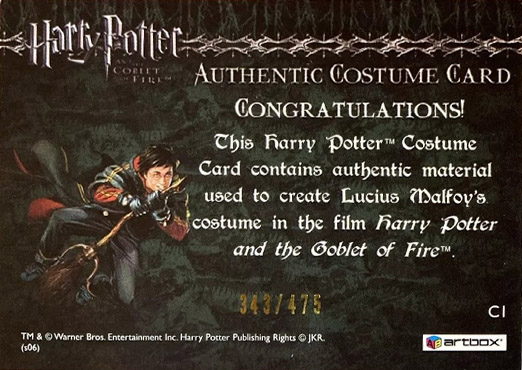 C1 - Lucius Malfoy's Robe - Back