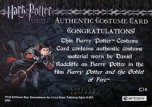 C14 - Harry Potter's Second Task Costume - Back