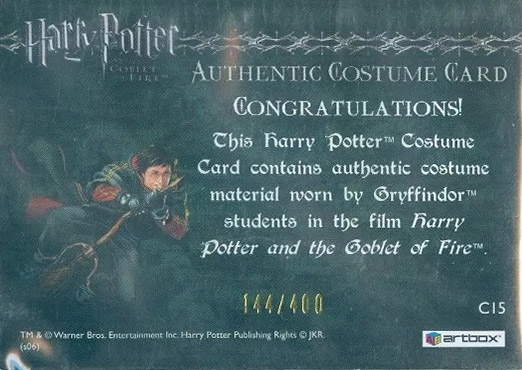 C15 - Gryffindor Student Ties - Back