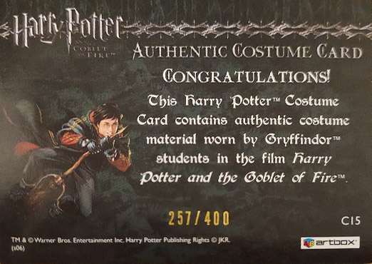 C15 - Gryffindor Student Ties - Back