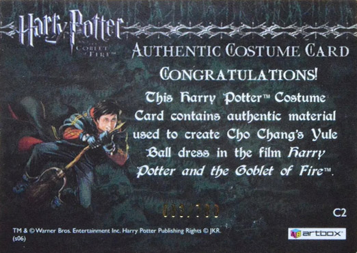C2 - Cho Chang's Yule Ball Dress - Back