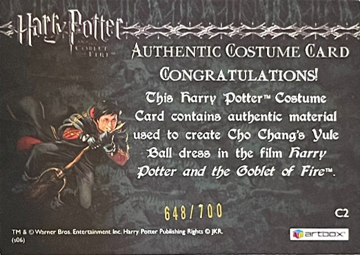 C2 - Cho Chang's Yule Ball Dress - Back