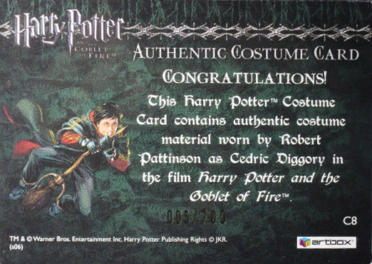C8 - Cedric Diggory's First Task Robe - Back