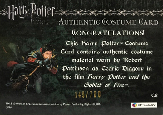 C8 - Cedric Diggory's First Task Robe - Back