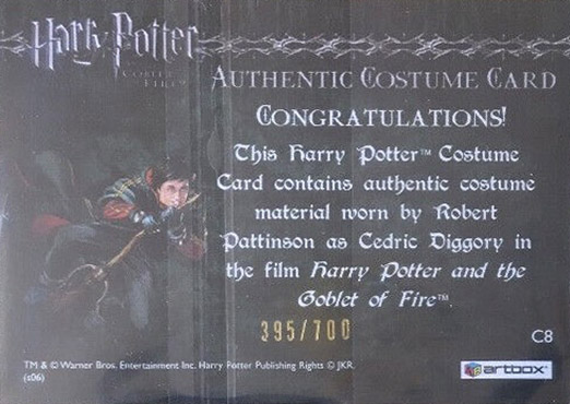 C8 - Cedric Diggory's First Task Robe - Back