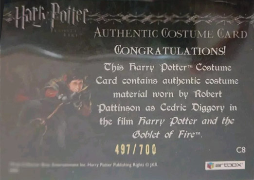 C8 - Cedric Diggory's First Task Robe - Back