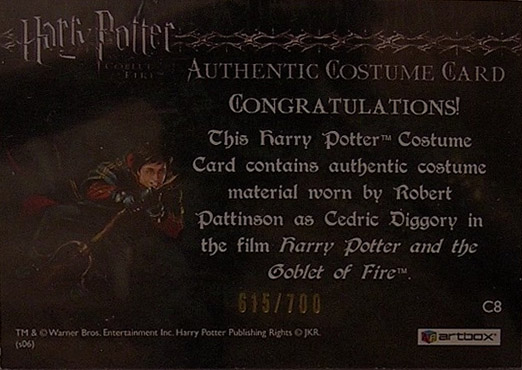 C8 - Cedric Diggory's First Task Robe - Back