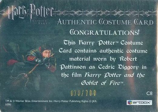 C8 - Cedric Diggory's First Task Robe - Back