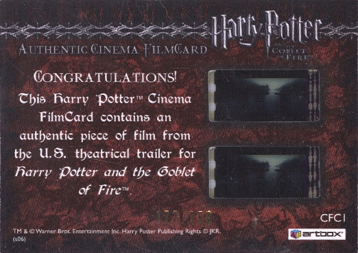 CFC1 - Triwizard Tournament Cup - Back