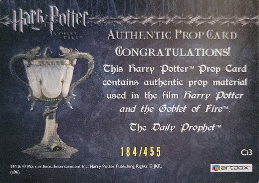 Ci3 - Daily Prophet - Back