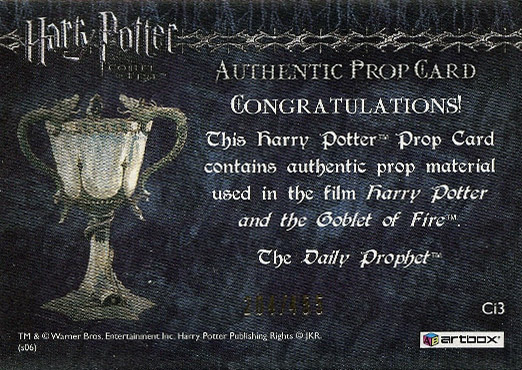 Ci3 - Daily Prophet - Back