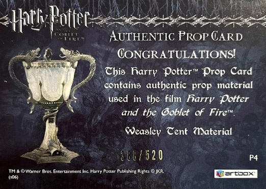 P4 - Weasley Tent Material - Back