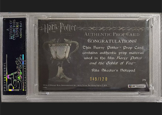 P9 - Rita Skeeter's Notepad - Back