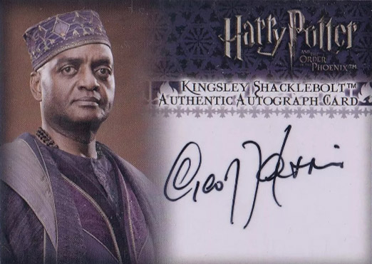George Harris as Kingsley Shaklebolt - Front
