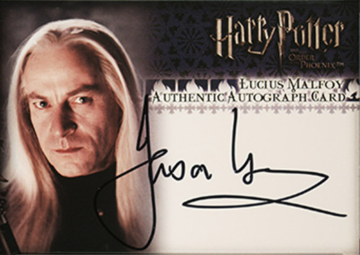 Jason Isaacs as Lucius Malfoy - Front
