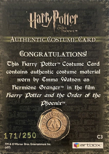 C3 - Hermione Granger's Jumper - Back
