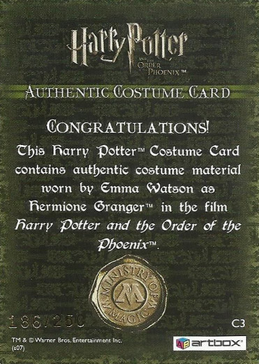 C3 - Hermione Granger's Jumper - Back
