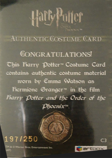 C3 - Hermione Granger's Jumper - Back