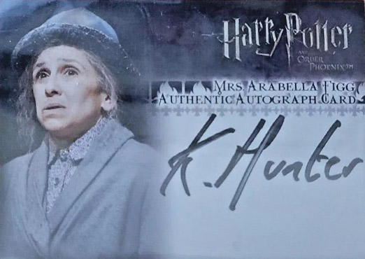 Kathryn Hunter as Mrs Arabella Figg - Front