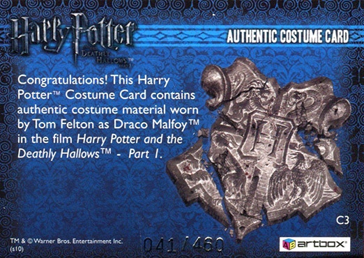 C3 - Draco Malfoy's Suit - Back