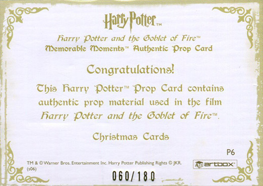 P6 - Christmas Cards - Back